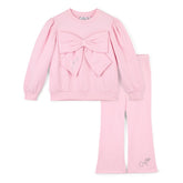 ADEE Luna Bow Flare Tracksuit Pink